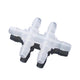 Plastic Barbed 6-Way Hose Splitter Connector — Air, Water & Gas Pipe Fitting