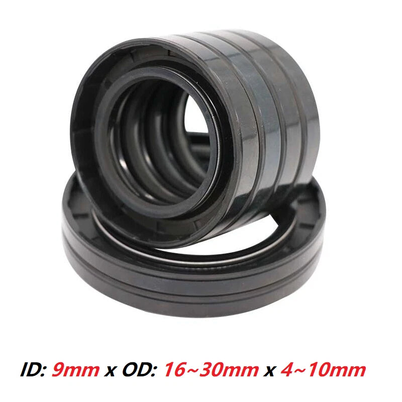 9mm ID TC Oil Seal | Metric R23 NBR Rotary Shaft Seal | Multiple Sizes