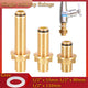 Threaded Brass Tube Nut for Kitchen Tap Repair — 55mm / 80mm / 110mm