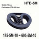 HTD 5M Timing Belt 10mm Wide | Closed Loop Synchronous Belt | 175–695mm Perimeter