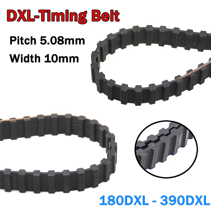 DXL Double-Sided Timing Belt | 10mm Wide, 5.08mm Pitch | 180DXL–390DXL