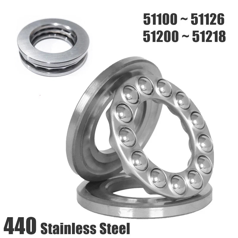 440 Stainless Steel Thrust Ball Bearing Three Parts Bearings S511-S512 Series