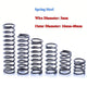 Wire Dia.3mm Compression Pressure Spring OD 16~40mm Spring Steel 35~100mm Length