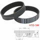 HTD 5M Closed Loop Timing Belt — 175–1240mm Perimeter, 10–40mm Width