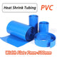 PVC Heat Shrink Tubing for RC Battery Packs — Blue, 7mm–500mm Wide, LiPo NiMH NiCd