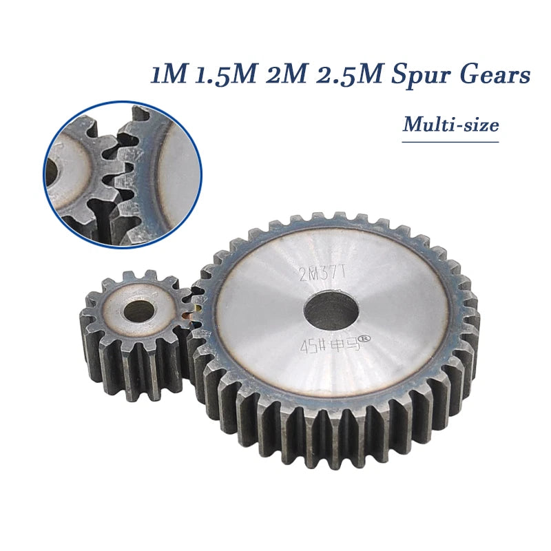 1M 1.5M 2M 2.5M Spur Gears Metal Spur Transmission Gear Multiple Size 10-150T
