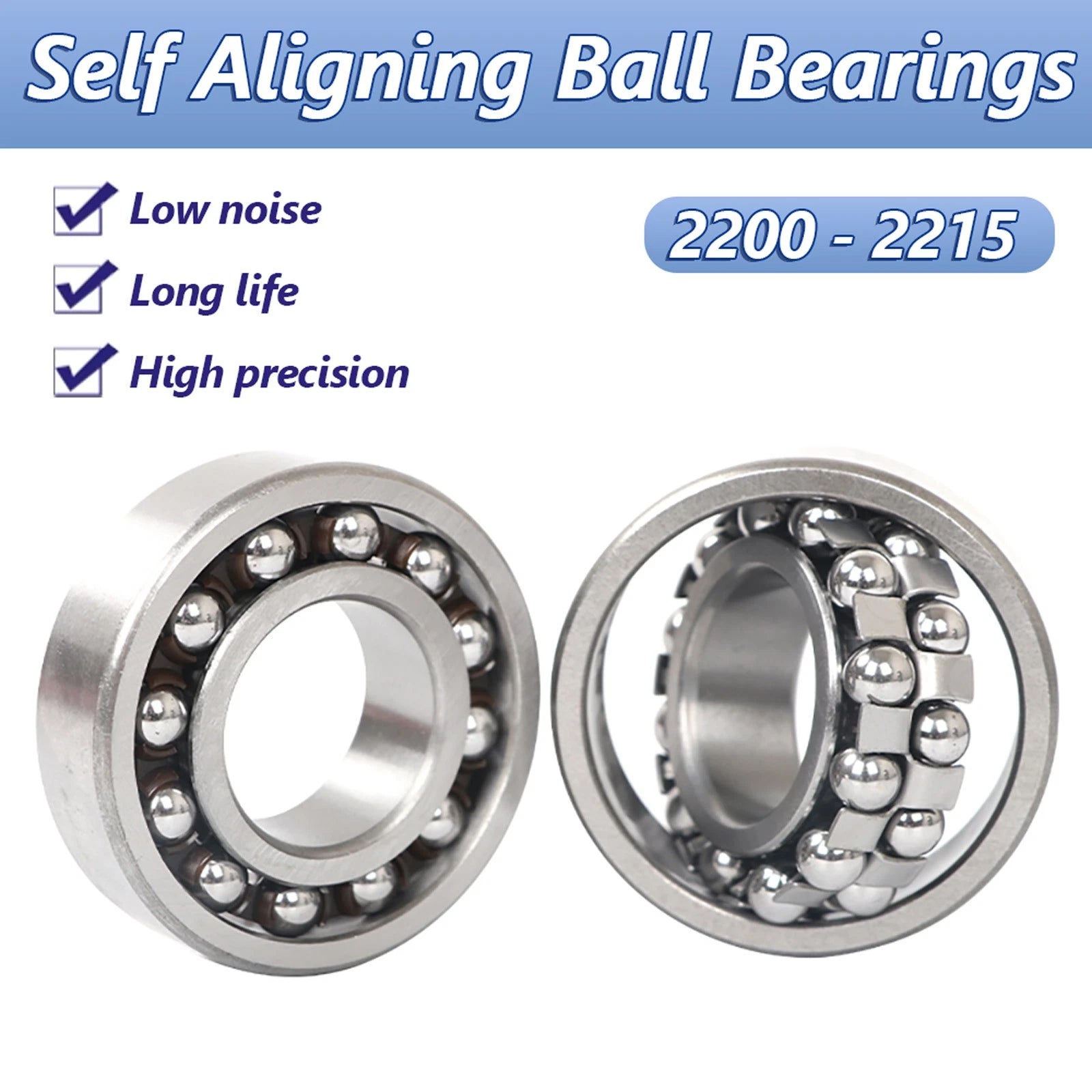 Self Aligning Ball Bearings 2200 2201 2202 2203 2204 2205 2206 2207 2208 ~ 2215