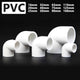 PVC Pipe Fittings Connector 90° Elbow Adapter Solvent Weld ID 16mm - 160mm White