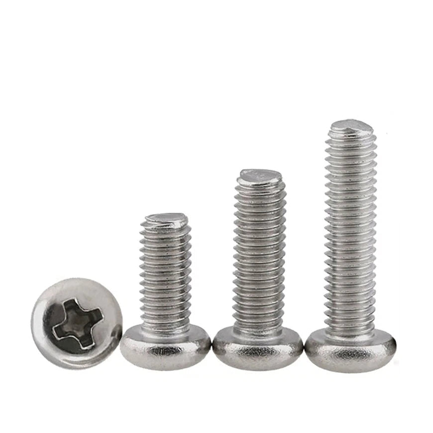 UNC 2#-56 4#-40 6#-32 8#-32 Phillips Pan Head Machine Screws A2 Stainless Steel