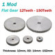 1 Module 12-150 Teeth Spur Gear Thickness 10mm OD 14-152mm Flat Gear Pinion Gear