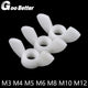M3 M4 M5 M6 M8 M10 M12 Wing Nuts White Butterfly Nut To Fit Bolts & Screws