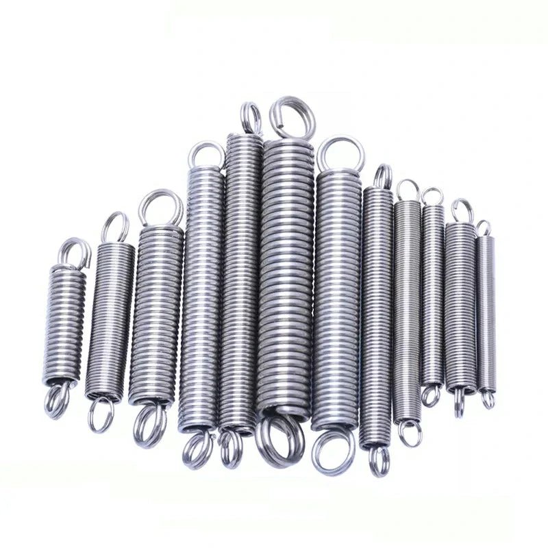 Double Coil L - Shaped Tension Spring/Double Closed - Loop Spring Stainless Steel 0.3mm - 0.4mm - HomeDIYer