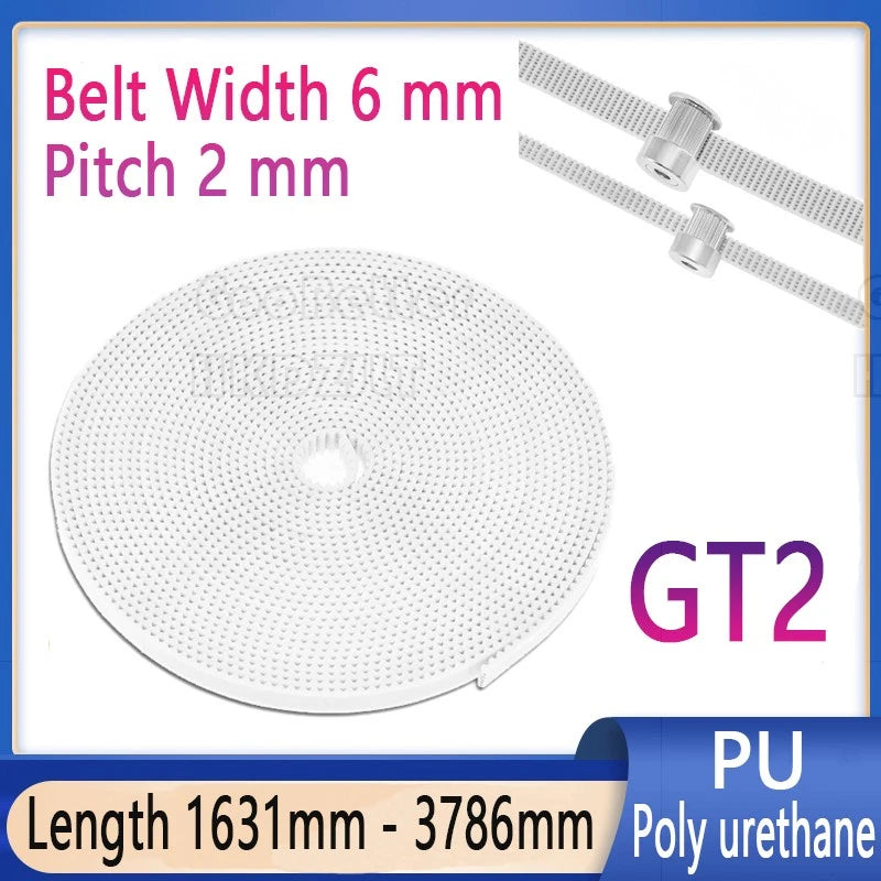 GT2 6mm Timing Belt Open Loop 2mm Pitch for CNC 3D Printer