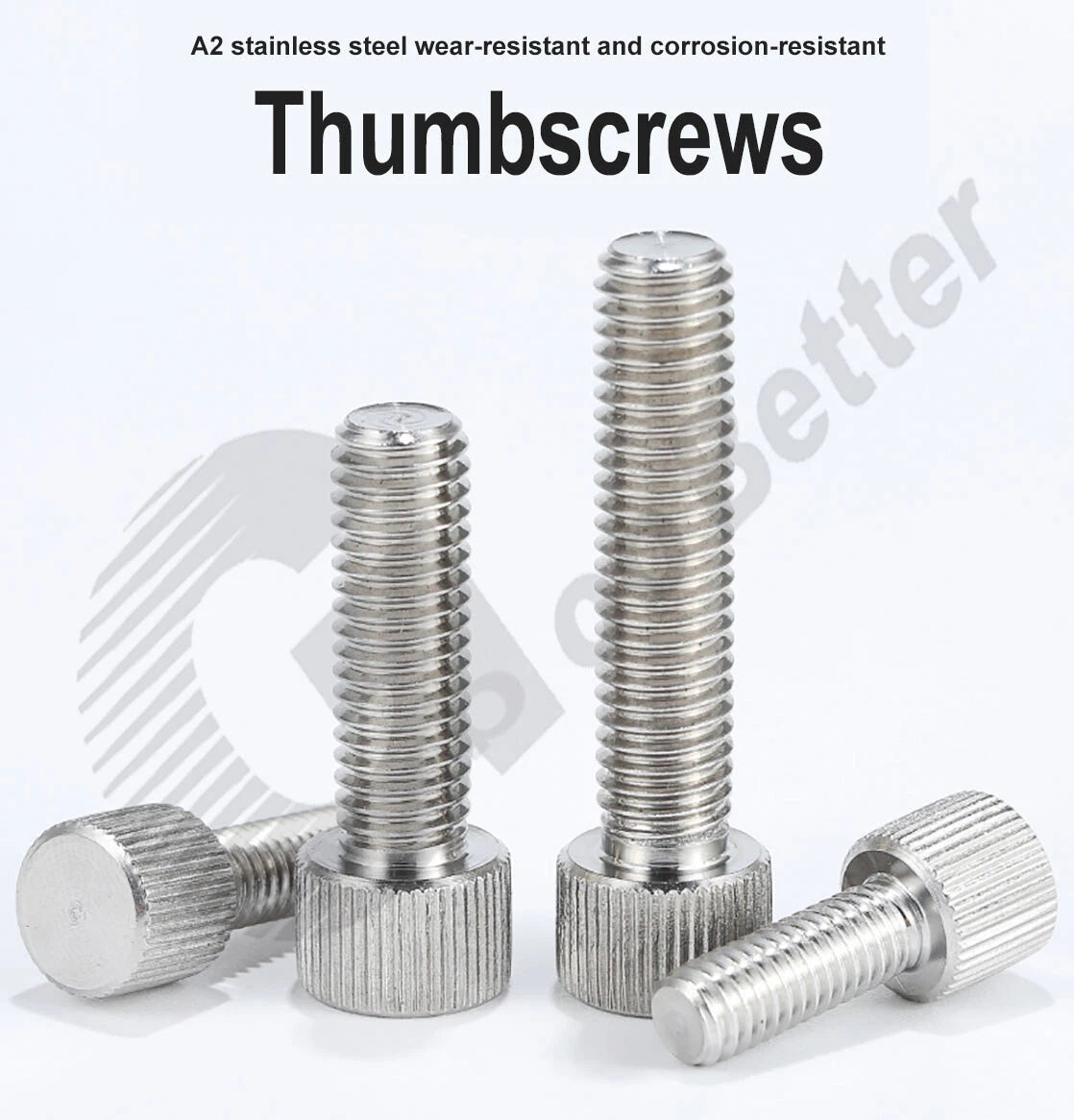 Stainless Steel Thumb Screws M2–M8 | A2 Knurled Head Thumbscrews