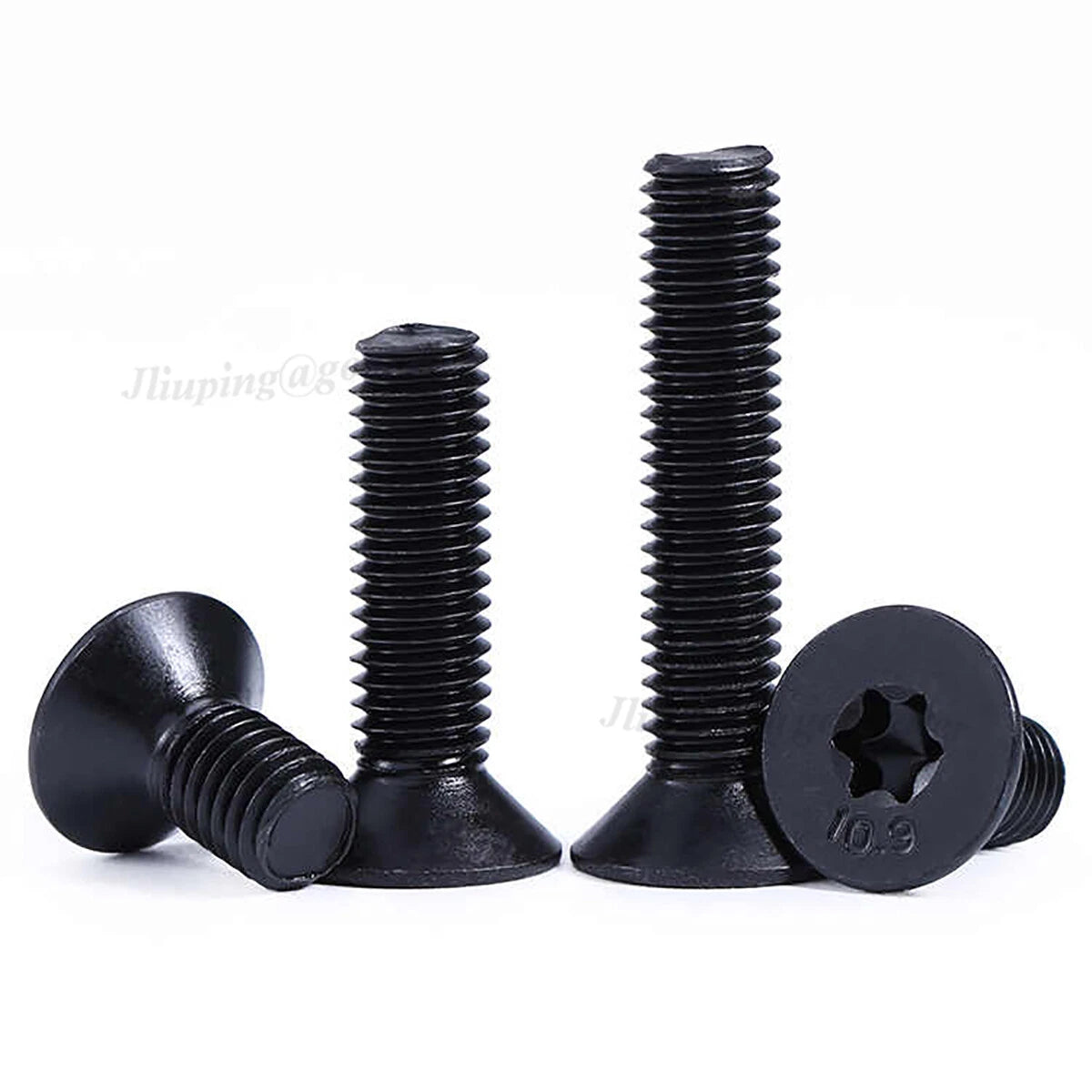 Torx Countersunk Machine Screws Grade 10.9 Black — M3 M4 M5 M6 M8 M10 CSK Six-Lobe
