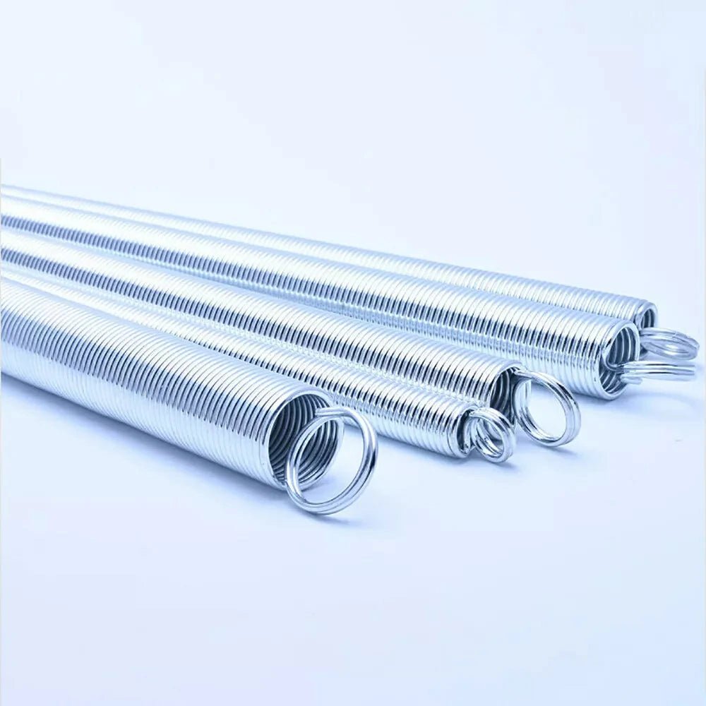 Extension Spring Wire Dia 0.4 - 2.5mm Galvanized Double Loop Closed Ring Tension Springs - HomeDIYer