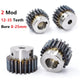 2 Mod 45# Steel Spur Gear 12T-35T Bore 8-30mm Pinion Gear with Step Motor Gears