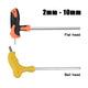 2mm-10mm T-Handle Hex Key Allen Key Wrench Key Hexagon Keys Ball End-Flat End