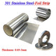 301 Stainless Steel Sheet Strip Flat Stock Thin Foil Plate Thick 0.05mm-3mm