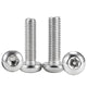 M2–M10 A2 Stainless Steel Torx Button Head Machine Screws, With or Without Column, Pack of 5