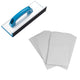 Hand‑Held Hook & Loop Corner Sanding Holder with Sheets — 250mm x 90mm for Internal Walls and Wood