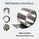 304 Stainless Steel Band SUS304 Flake Thin Steel Plate Thickness 0.015mm-1mm