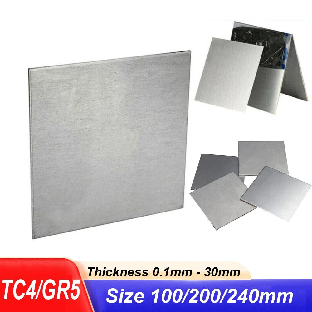 TC4 Titanium Plate Alloy Grade 5 Panel Metal Sheet 0.1mm 0.2mm - 30mm Thick CNC