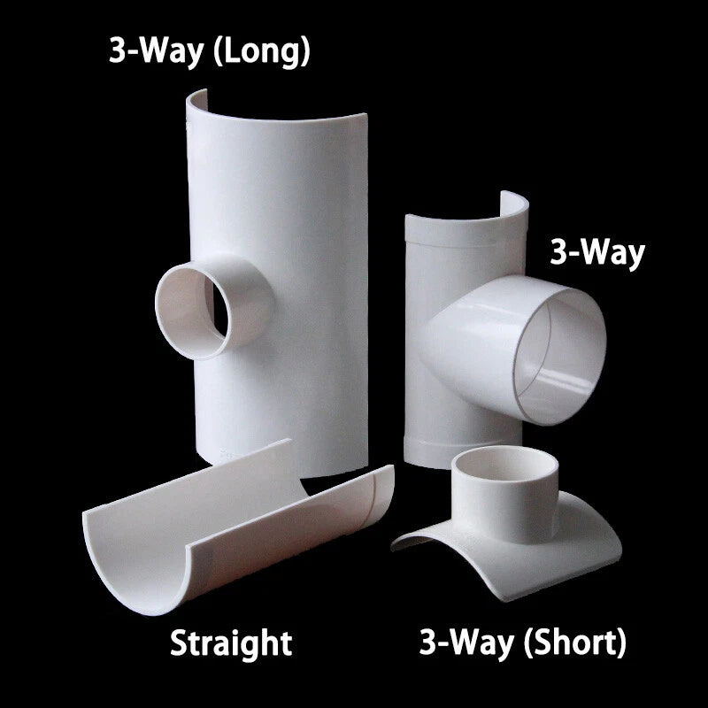 PVC Repair Pipe Fitting Reducing Tee Reducer Drain Pipe Fittings White 50-200mm