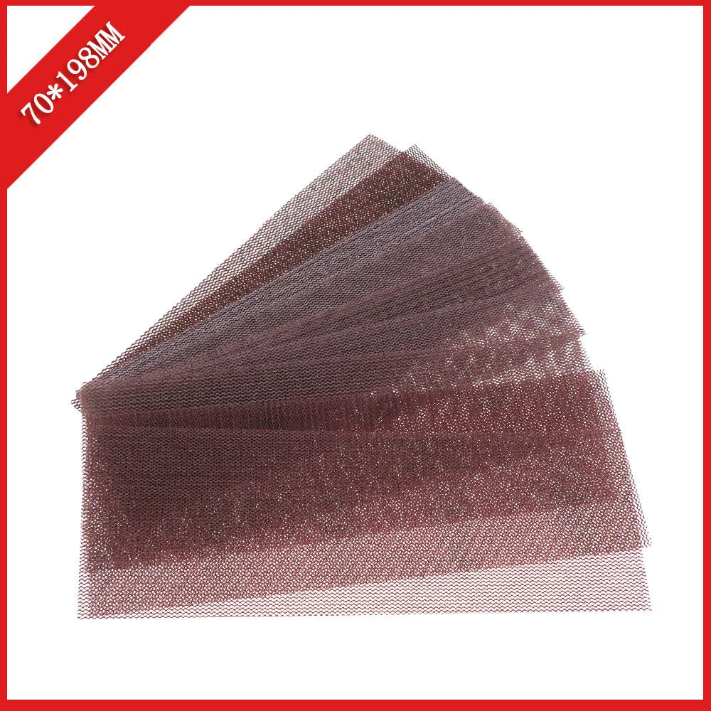 70x198mm Rectangular Mesh Sanding Sheets — P80 to P1000 Grit Hook & Loop Sandpaper for Detail Sanders