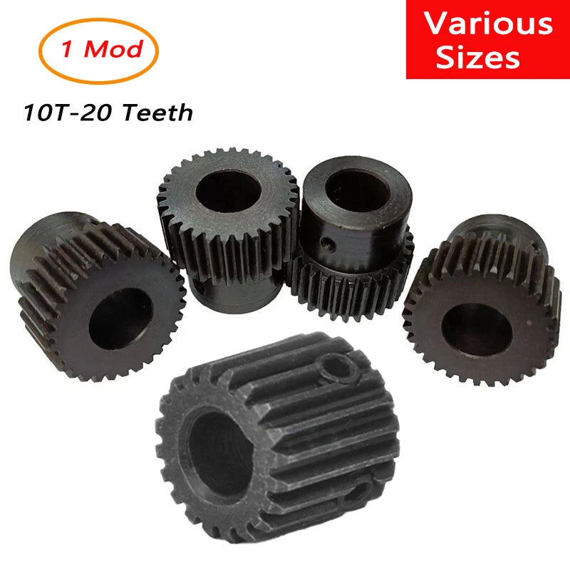 Module 1M Flat Gear Motor Transmission Spur Gear 10T to 20T Cylindrical Gears