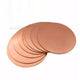 T2 Copper Discs Solid Round Sheets Plate Dia 10 15 20 25 30 35 40 45 50 55~100mm