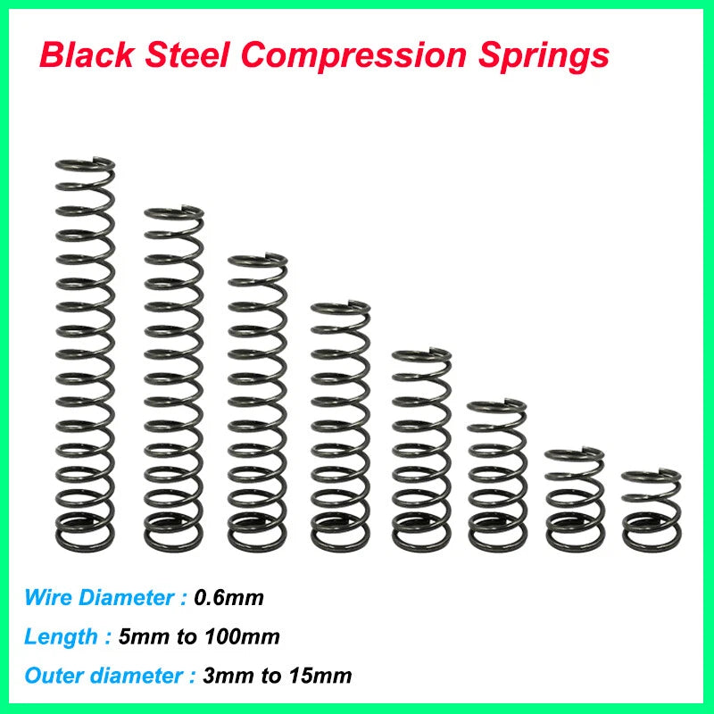 Compression Springs Material Spring Steel Wire Dia 0.6mm Pressure Spring for DIY