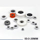 Round U Groove Bearings Guide Plastic-coated Bearing POM Pulley Roller Wheel