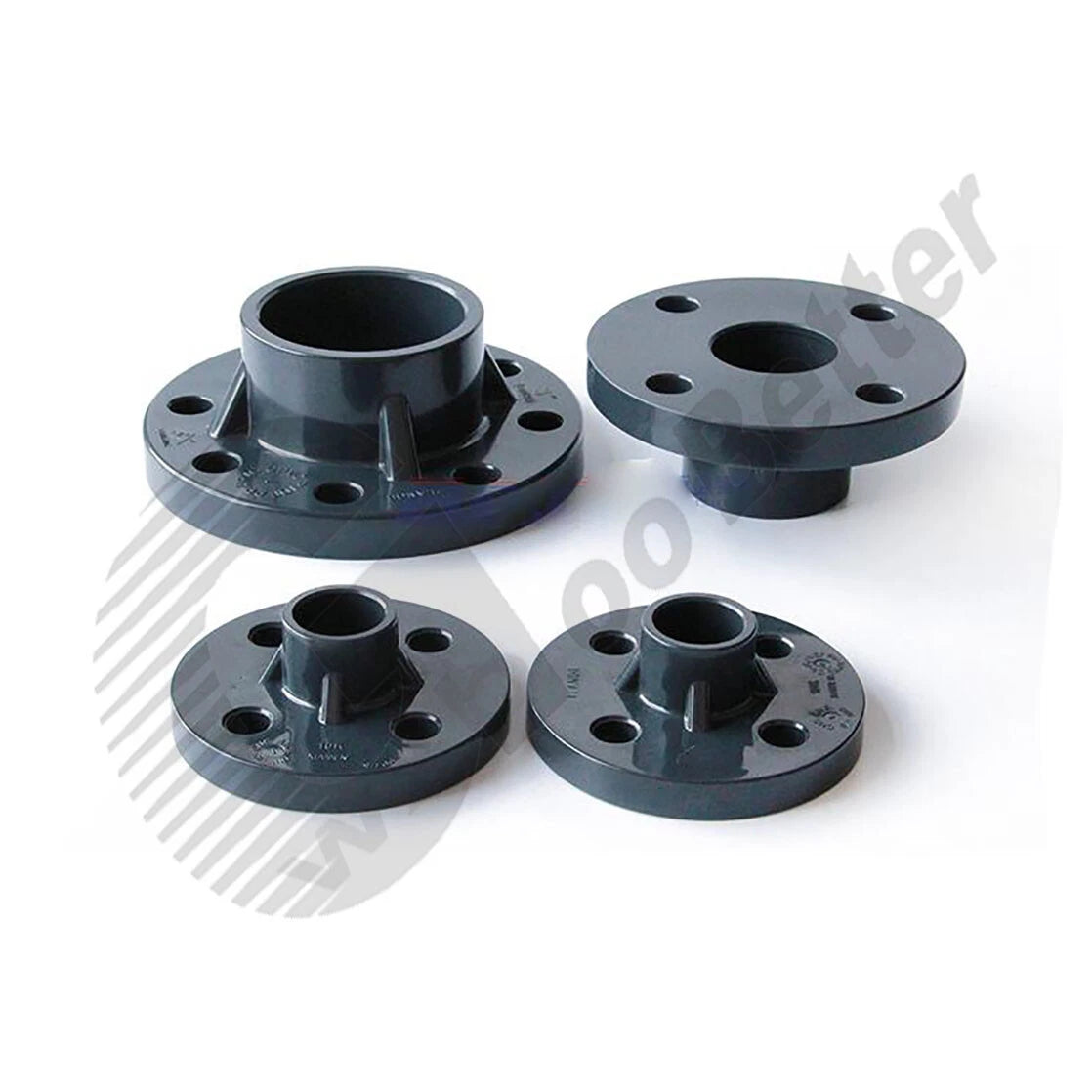 UPVC Water Supply Pipe Wall Mount Floor Flange Φ20mm~Φ110mm Flange Fittings Grey