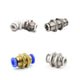 Pneumatic Push Fit Connector — L Shape & Bulkhead Fittings, 4mm–16mm