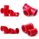PVC Red Thicker Pipe Fittings Tee Socket T Type  Elbows Solvent