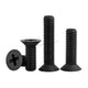 Black Nylon Phillips Flat Head Countersunk Machine Screws – M2 to M8, Fully Threaded (PA66)