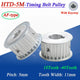 HTD-5M 14-40T Timing Belt Pulley AF-type With Keyway CNC Drive Pulley Width 11mm