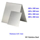 Stainless Steel Plate Sheet 0.01mm to 1mm, 100x100, 100x300, 200x300, 300x300mm