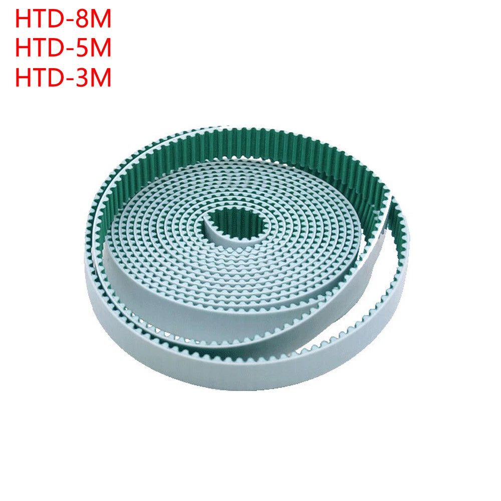 HTD Timing Belt Open End — PU Polyurethane 3M 5M 8M, 10–40mm Wide, Cut-to-Length