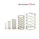 0.8mm Wire Dia Compression Spring 5-12mm Outer Dia 10-50mm Long Stainless Steel