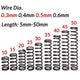 10pcs Wire Dia.0.3mm-0.6mm OD 2mm-10mm Small Springs Compression Spring Steel