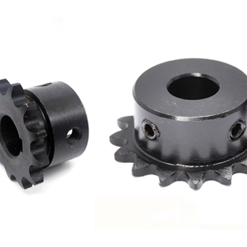Hole 6mm-20mm Steel Chain Sprocket Pilot Bore 04C 21T-25T Sprockets Roller Chain