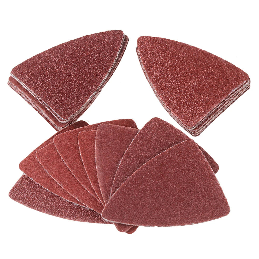 38x52mm Sanding Sheets Finger Pad Multitool Dry Sandpaper 80 120 180 240 Grit