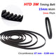 HTD 3M Timing Belt 15mm Wide — Closed Loop Rubber Drive Belt for CNC & 3D Printer