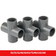 PVC 4-Way Equal Water Supply Pipe Fittings Adapter Connector Joint ID 20mm-160mm