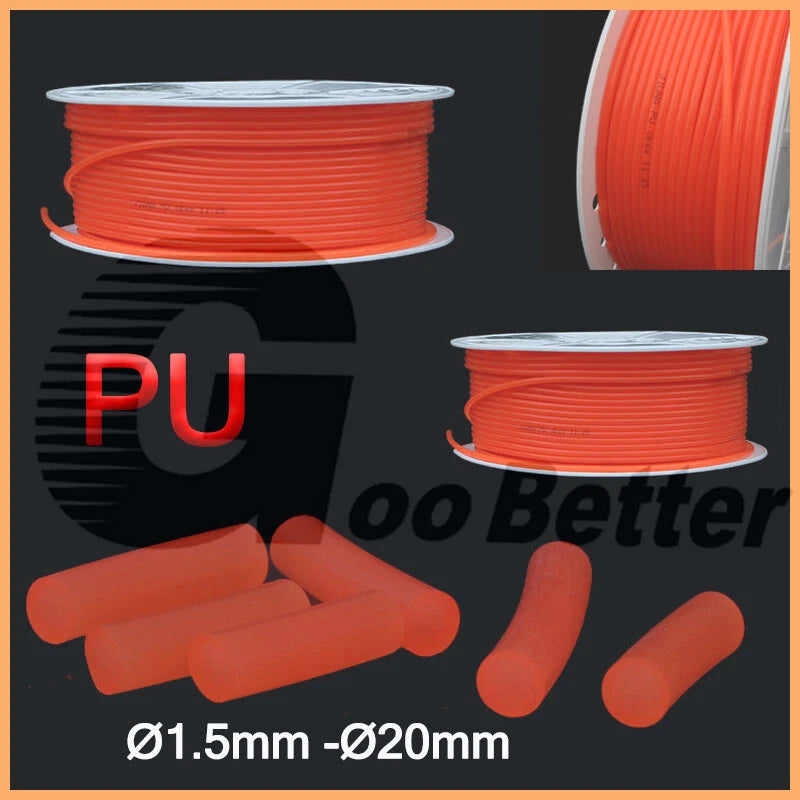 Polyurethane Round Drive Belt – Smooth Surface Transmission Belt Ø1.5mm to Ø20mm