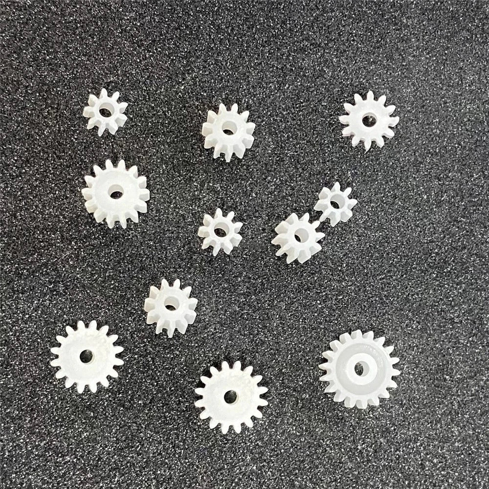 Main shaft Pinion Gear 0.5 Module Toy Helical Parts Model DIY Plastic Gears Hole