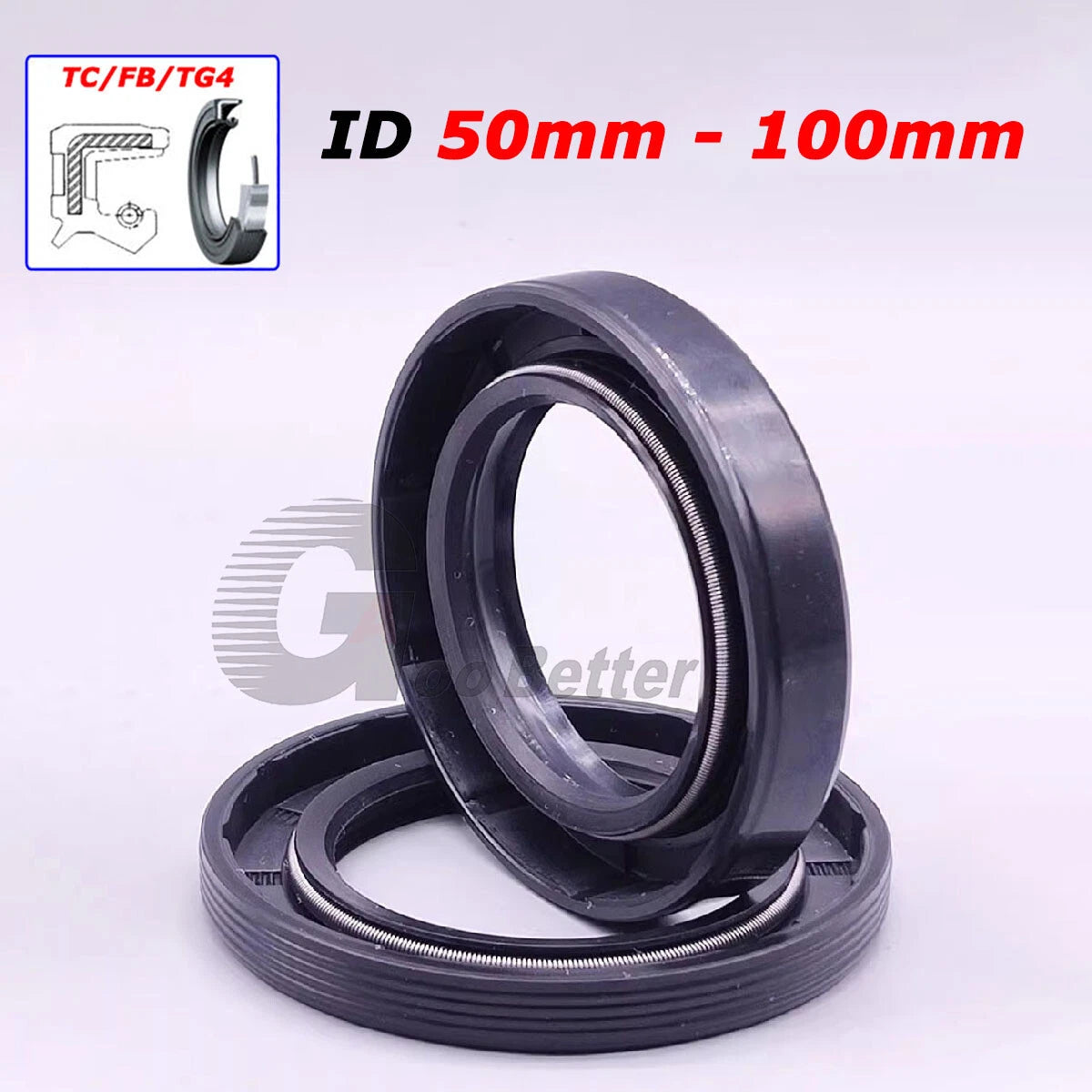 TC FB TG4 NBR Double Lip Oil Seal Ring — Ø50–100mm Rotary Shaft Seals