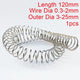 120mm Compression Spring 0.3-2mm Wire 304 Stainless Steel Pressure Springs Long